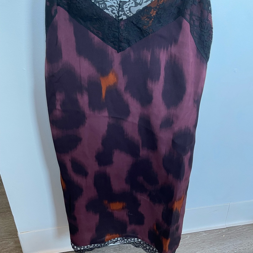Zara Animal Print Slip Dress